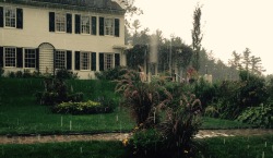 St. Gaudens home in the rain